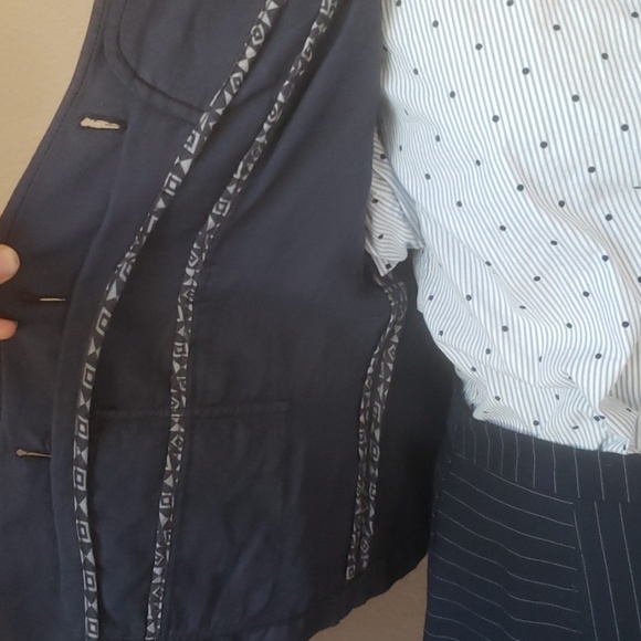 Anthro navy blazer - Picture 7 of 8